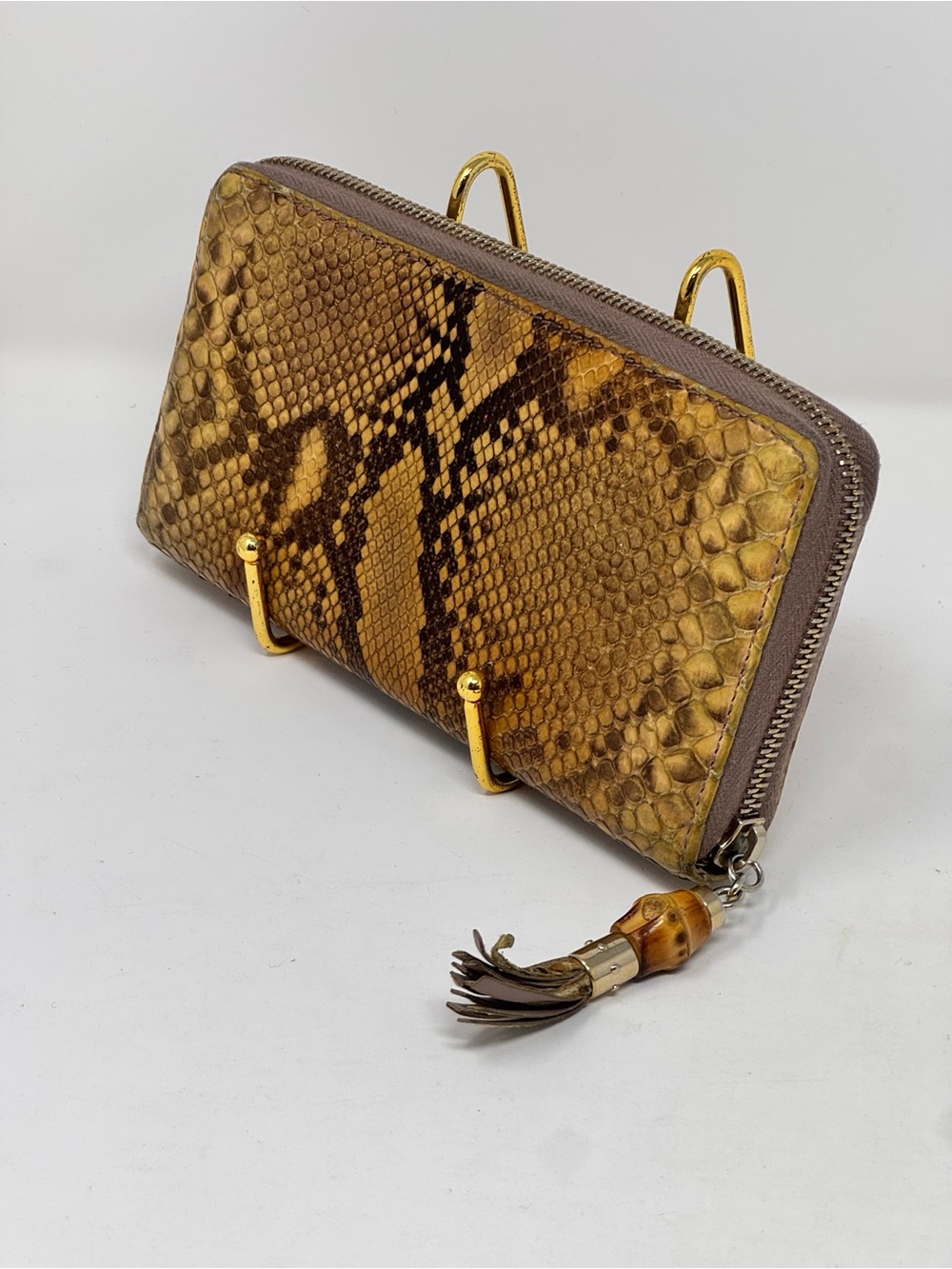 💯Authentic Gucci Python Zippy Wallet - Picture 2 of 5